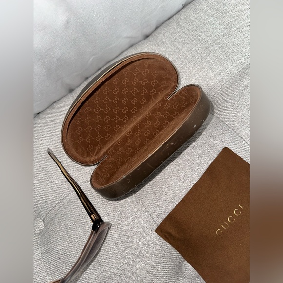 VINTAGE GUCCI Designer Sunglasses Brown Square GG 3179 OTOS8 19466 - Picture 8 of 16